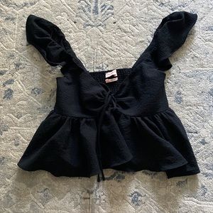 Urban outfitters keyhole baby doll blouse